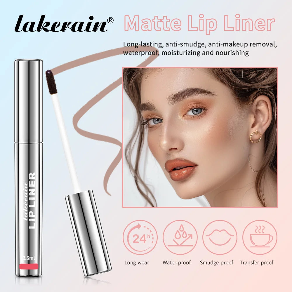 4PCS Highly Pigmented Lip Liner Tattoo Matte Peel Off Enhance Lips Lip Liner Lasting Lip Stain Waterproof Transfer-proof Lipstic Oasis Select