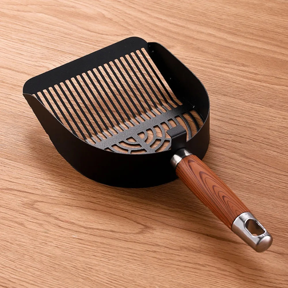 Stainless Steel Cat Litter Scoop – Long Handle Deep Sifter