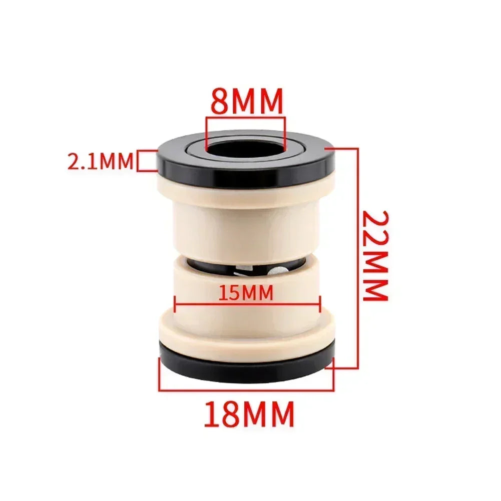 MTB Rear Shock Bushing Suspension Absorber Sleeve DU Bush ID 8mm OD 12mm 22-68mm Mountain Bike Accessories Spare Parts Oasis Select 22mm