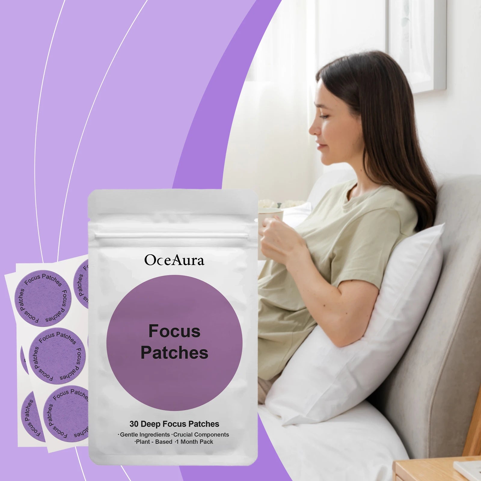 OceAura Slimming Patches – Fat Burning & Belly Tightening (30 ct) Slimming Body Patch Oasis Select