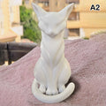 Elegant Cat Sculpture With Stripes Cat Figurine Indoor/Outdoor Home Decor Charming Cat Statue Desks Bookshelves Ornament Oasis Select A2