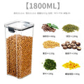 460-1800ml Kitchen Sealed Jar Stackable Food Storage Box Multigrain Tank Bottle Cereal Candy Dried Fruit Tea Storage Containers Oasis Select 1800ML