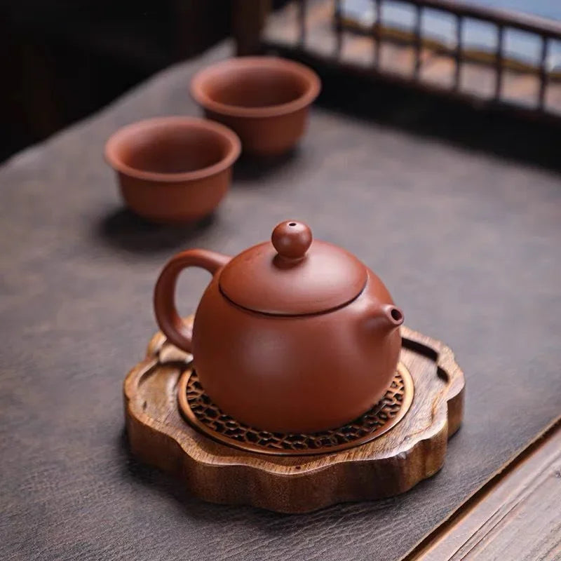 Traditional Walnut Tea Tray Teapot Teacup Solid Wood Tray Mat Office Coffee Cup Trays Home Tea Ceremony Accessories Oasis Select