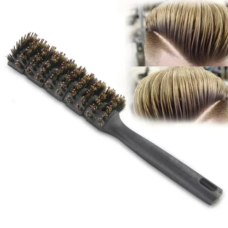 Boar Bristles Detangling Hair Brush Hollow Out Tangled Hair Comb Quick Dry Anti Static Curl Define Styling Brush Barber Tool New Oasis Select