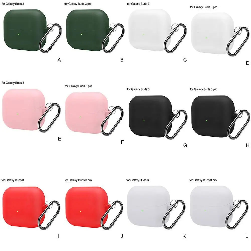 Silicone Case for Samsung Galaxy Buds 3 & 3 Pro + Carabiner