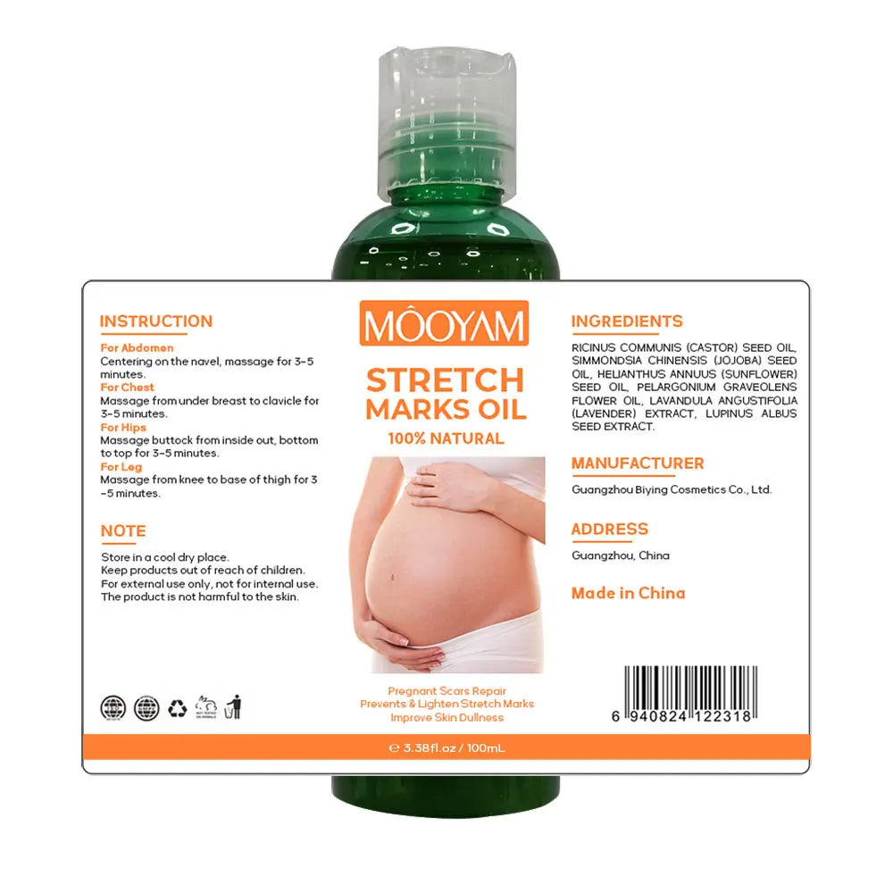 MOOYAM Pregnancy Body Oil – Firming & Postpartum Skin Care