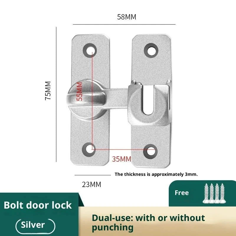 Zinc Alloy 90° Sliding Door Latch | Luminous Barn Gate Bolt