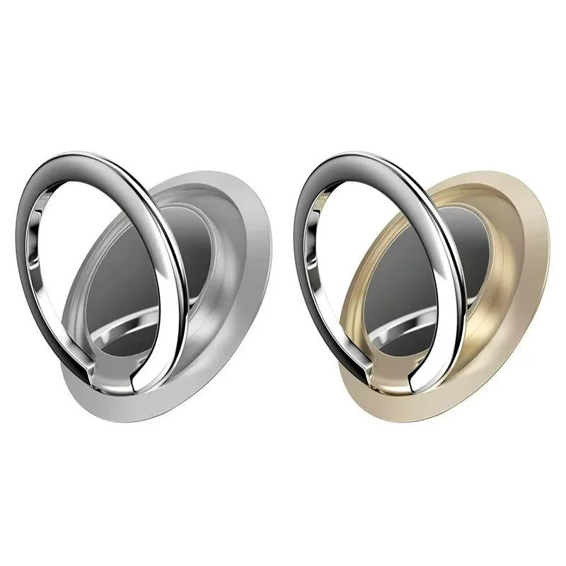 1/2pcs 360 ° Rotatable Ring Phone Holder, General Motors Magnetic Holder, Phone Back Sticker Pad Holder, Holder Oasis Select Silver-Gold