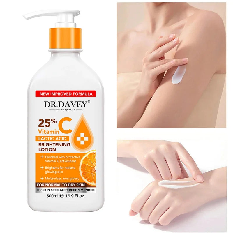 DR.DAVEY 500ml Vitamin C Body Lotion – Brightening & Moisturizing