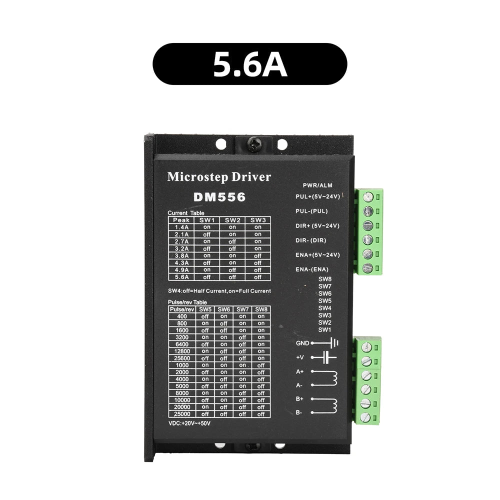 DM542 DM556 DSP Digital Stepper Motor Driver DC 20-50V 4.2A 5.6A 15 Subdivisions for Nema 17 23 42 57 Stepper Motor Oasis Select 5.6A