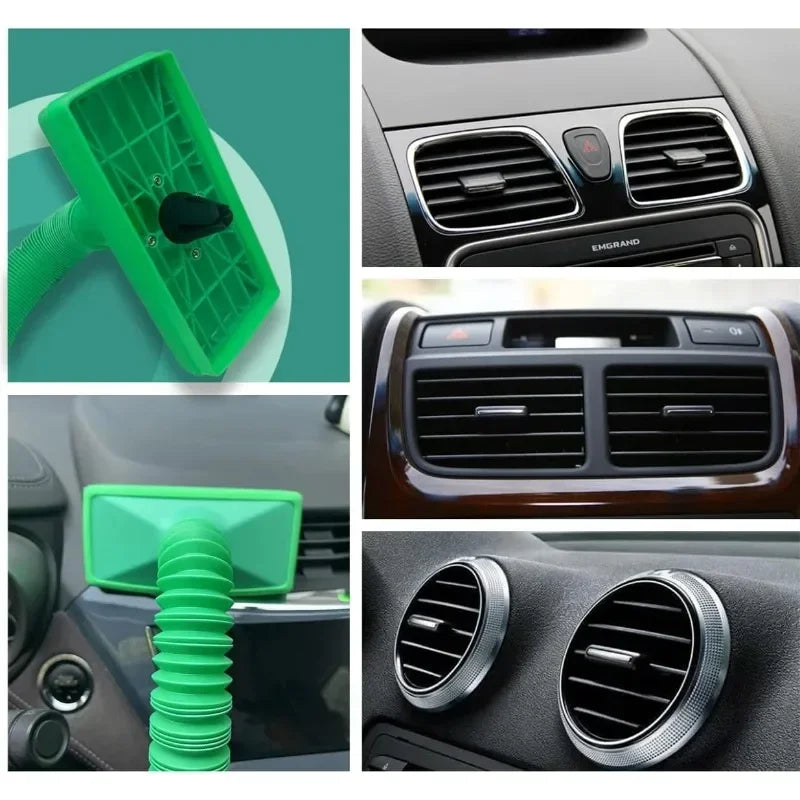 Car Air Conditioner Ventilation Cooler Adjustable Length Air Conditioner Outlet Hose Ventilation Extension Tube Keep Cool Tools Oasis Select