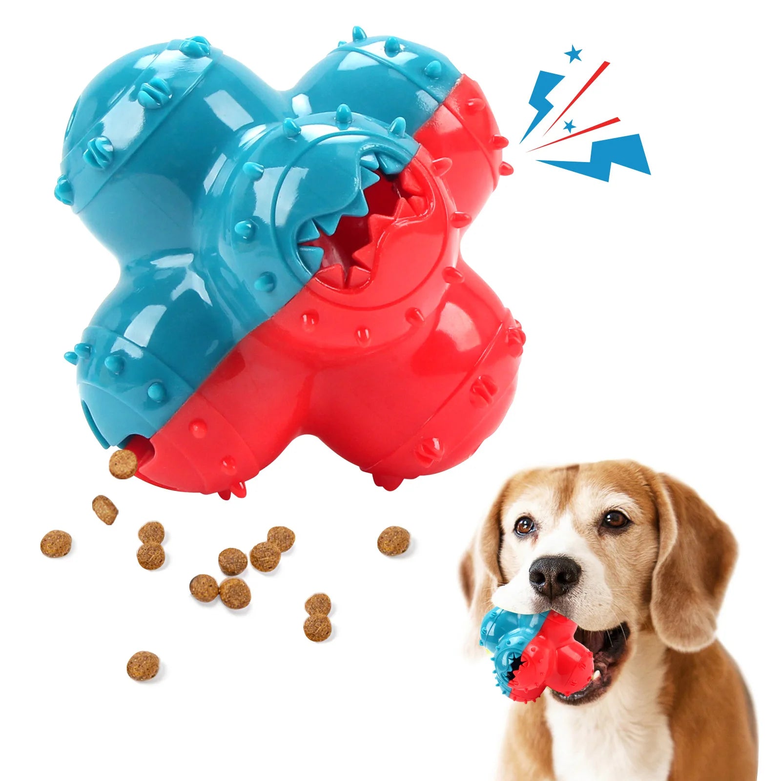 Pet Dogs Make Sounds, Play with Toy Balls, Leak Food Grind Teeth, Clean Teeth, Be Chewy and Have Fun Outdoors To Relieve Boredom Oasis Select 24003-1B