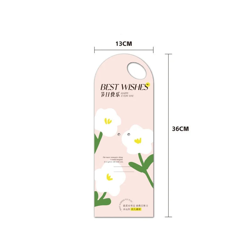 5PCS Single Flower Wrapper Handheld Flower Card Bouquet Packaging Box Flower Arrangement Bag Valentine's Day Mother's Day Gifts Oasis Select Lotus Pink other