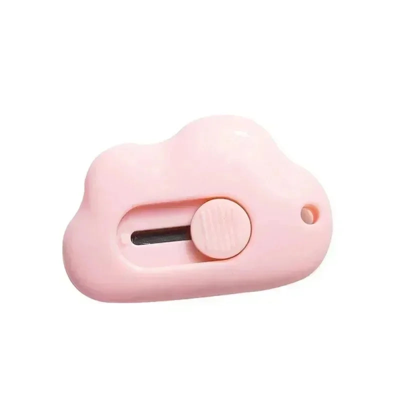 Cute Rabbit Cloud Color Mini Portable Practical Knife Paper Cutting Machine Paper Cutting Machine Razor Blade Office Stationery Oasis Select 1pc pink