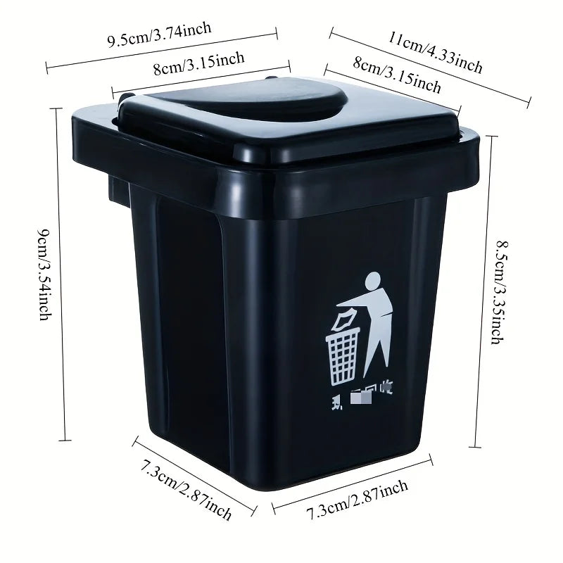 Wall Mounted Ashtray with Lid Dustproof for Bathroom Toilet Living Room Creative Ash Bin Prevent Fly Ash Stainless Trash Can Oasis Select