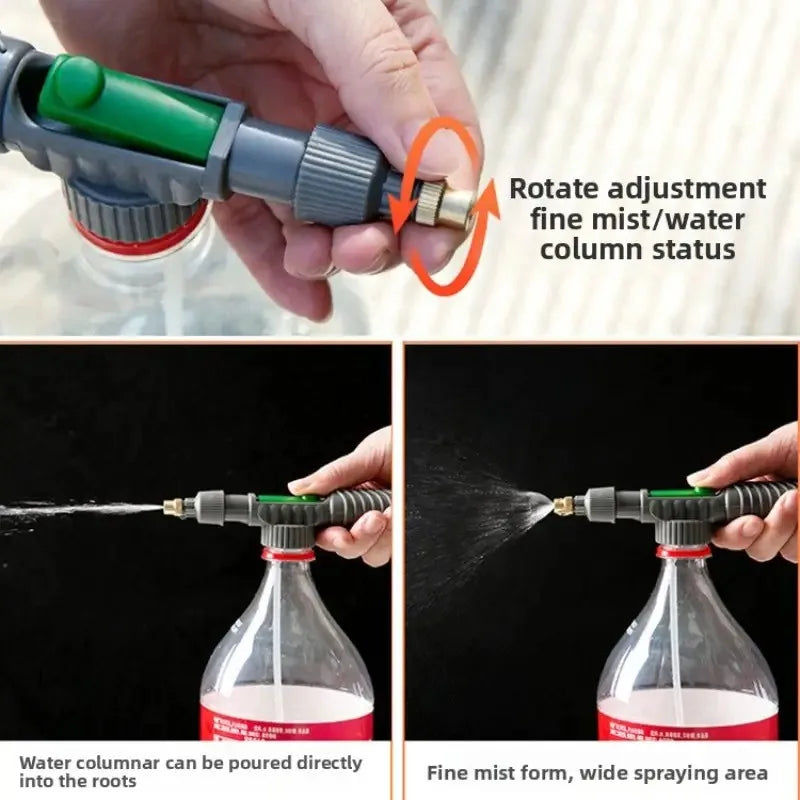 Universal Bottle Spray Nozzle Multi-Function Sprayer for Disinfection Plant Care Car Washing Garden Use Essential Garden Tool Oasis Select