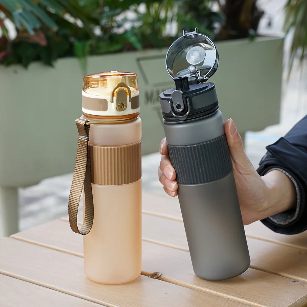 530ml BPA-Free Plastic Water Bottle with Lid and Strap - for Hiking, Fitness, and Casual Use Durable Water Container Bottle Oasis Select
