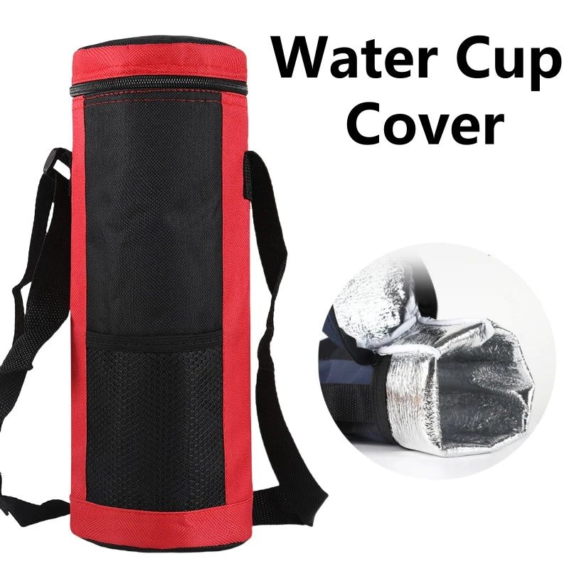 Water Bottle Tote Bag Universal Pouch Heat Preservation Insulated Cooler Bag Outdoor Traveling Camping Hiking Water Bottle Cover Oasis Select