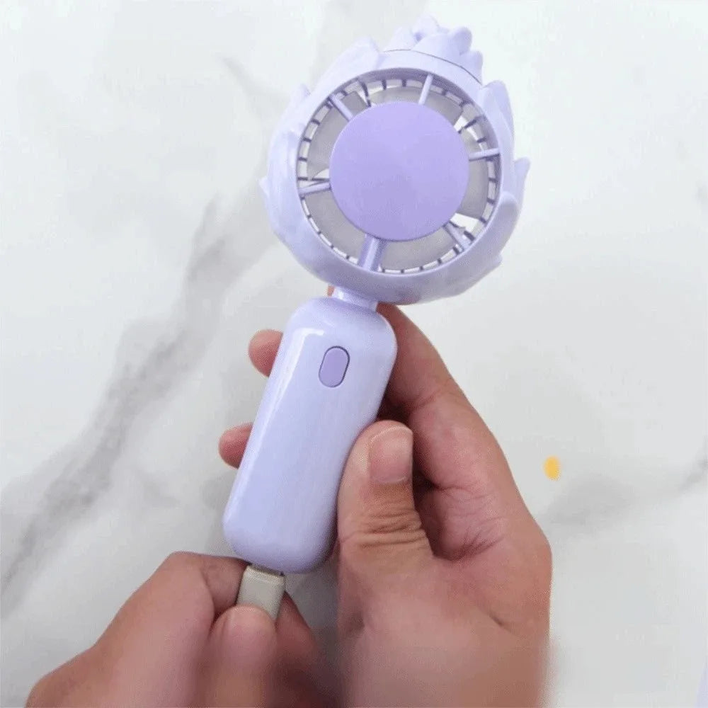 High Speed USB Rechargeable Hand Fan USB Rechargeable Compact High Speed Hand Fan Portable Turbo Mini Fan for 3.7V500mAh Home Oasis Select