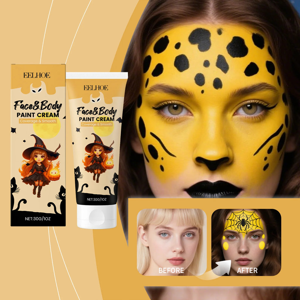 EELHOE Halloween Face & Body Paint Cream – Clown Cosplay
