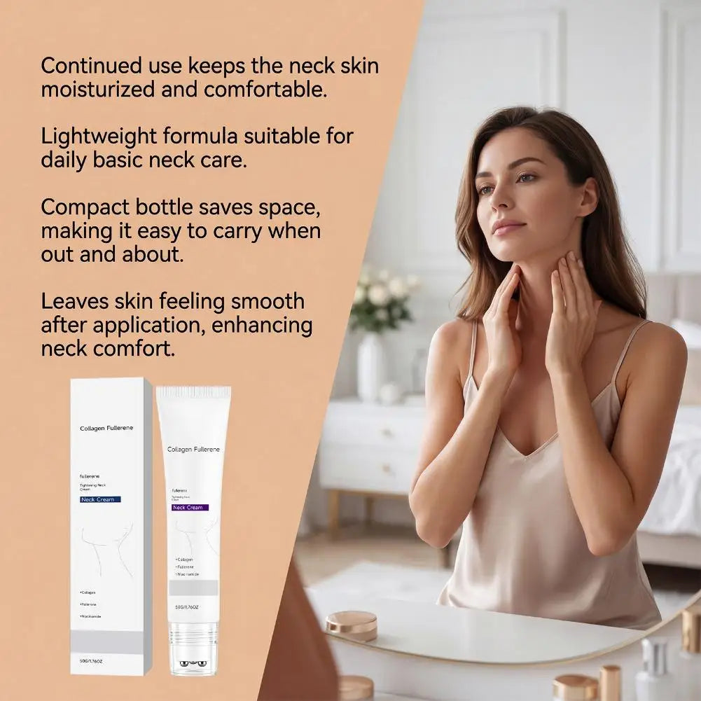 Collagen Neck Cream Anti-Wrinkle Firming Rollerball 50ml Neck Firming Cream Oasis Select