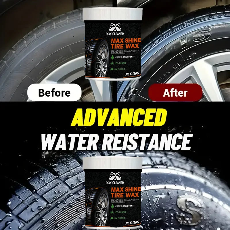 Tire Polish Black Enamel Paste – Quick-Dry Shine Restorer Tire & Trim Polish Oasis Select