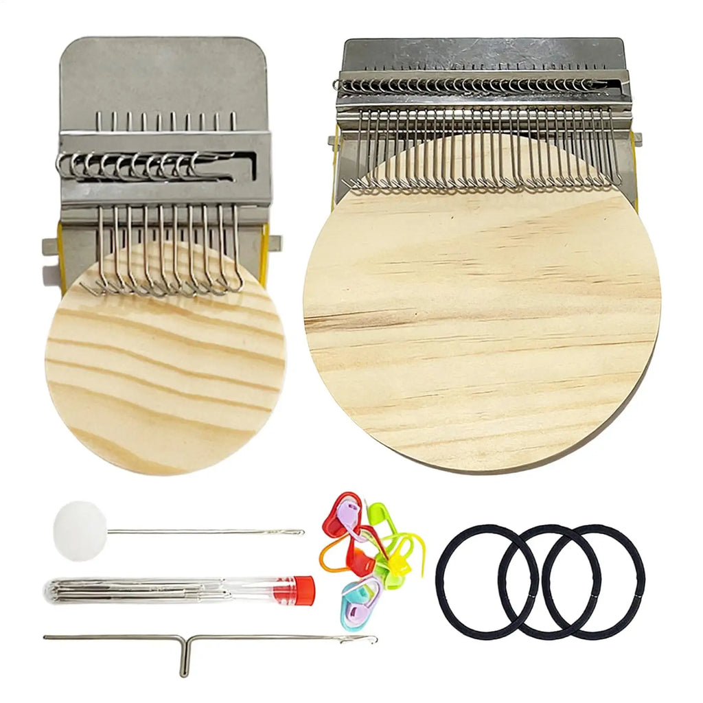 Knit Patch Loom Kit – Wood Weaving Frame & Darning Machine