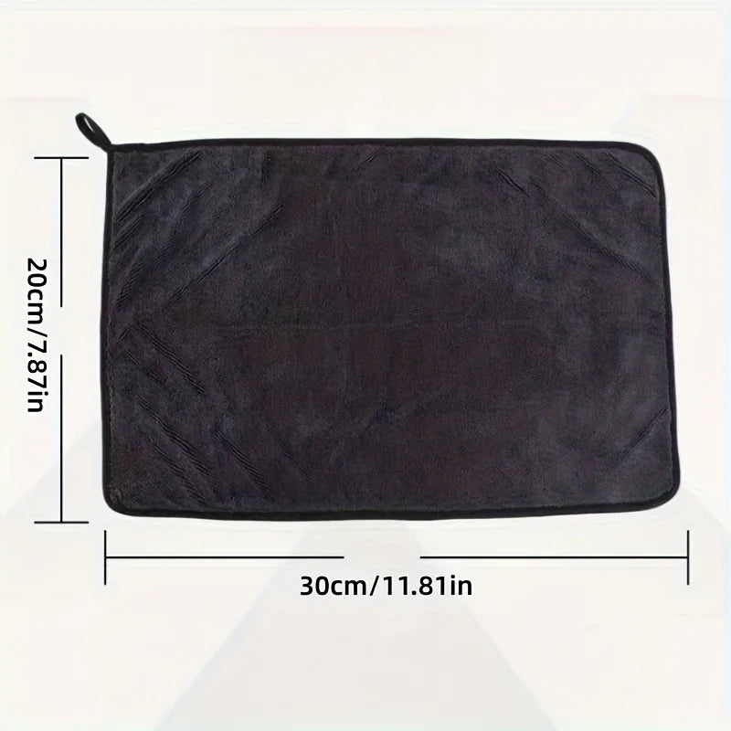 5 Pack Polyester Cleaning Cloths,Ultra Soft Lint Free Reusable Towels for Car Detailing,Kitchen,Bathroom,Electronics,No Residue Oasis Select