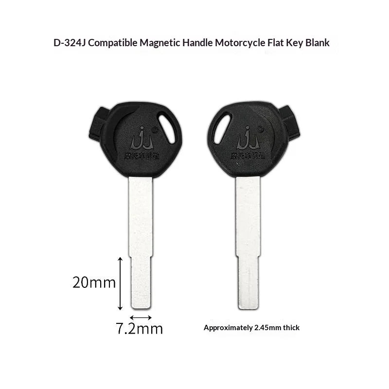 2Pcs Key Blank For Electric Bike High Quality Metal Blade Anti Corrosion For Electric Scooter Owners Locksmiths Key Duplication Oasis Select A6