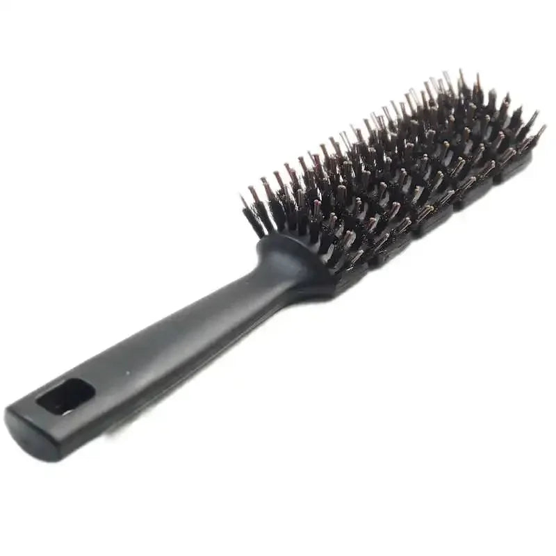 Boar Bristles Detangling Hair Brush Hollow Out Tangled Hair Comb Quick Dry Anti Static Curl Define Styling Brush Barber Tool New Oasis Select