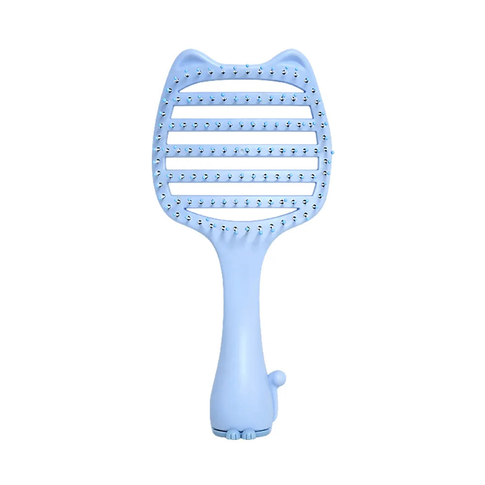 Cat Ear Detangler Comb – Anti-Static Wet & Dry Hair Brush Hair Detangler Comb Oasis Select M36-blue-02