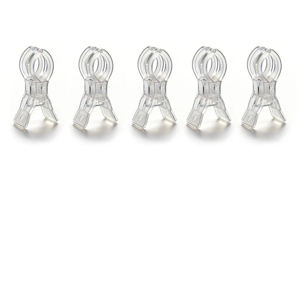 5/10pcs Heavy Duty Spring Clamp,Transparent Plastic Multipurpose Clip for Balloon Arch Backdrop Fixing,Photography Studio Oasis Select 5pcs