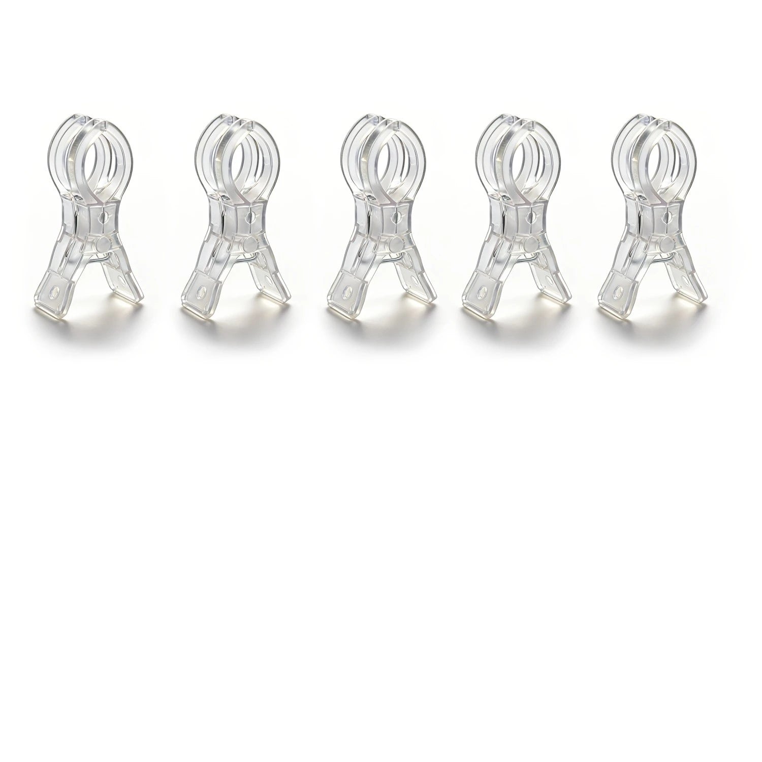 5/10pcs Heavy Duty Spring Clamp,Transparent Plastic Multipurpose Clip for Balloon Arch Backdrop Fixing,Photography Studio Oasis Select 5pcs