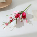 Valentine's Day Simulation Tulip Heart Butterfly Tulip Fake Flower Wedding Decoration Bouquet Arrangement Oasis Select B
