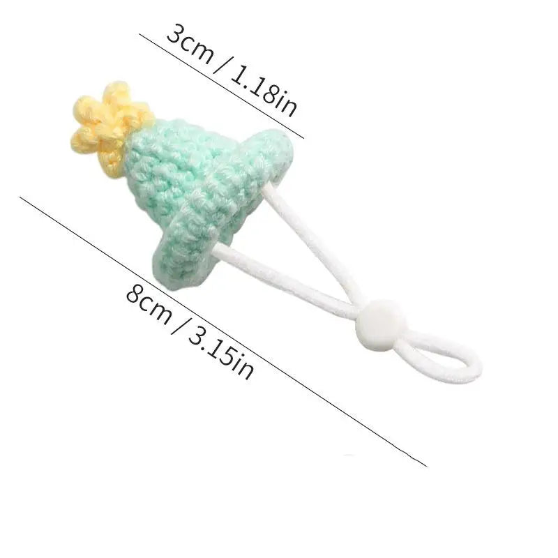 Handmade Knitted Hat for Hamster, Parrot & Small Pets