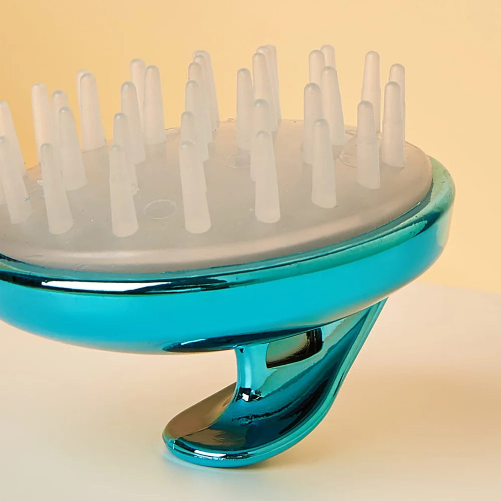 Blue Whale Shaped Scalp Massager Shampoo Brush with Silicone Bristles for Gentle Hair Care and Scalp Massage Oasis Select
