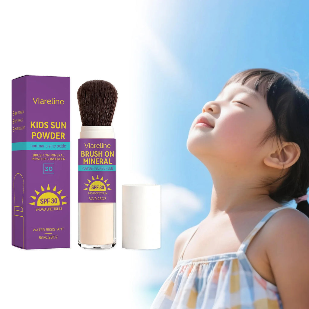 SPF30 Kids Sunscreen Powder – Broad-Spectrum UV Protection Kids Sunscreen Powder Oasis Select