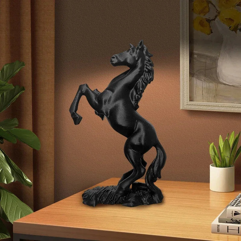 3D Printed Horse Statue Pegasus Sculpture Horse Year Ornament Modern Animal Art Decor Success Symbol For Home & Office Oasis Select Default Title