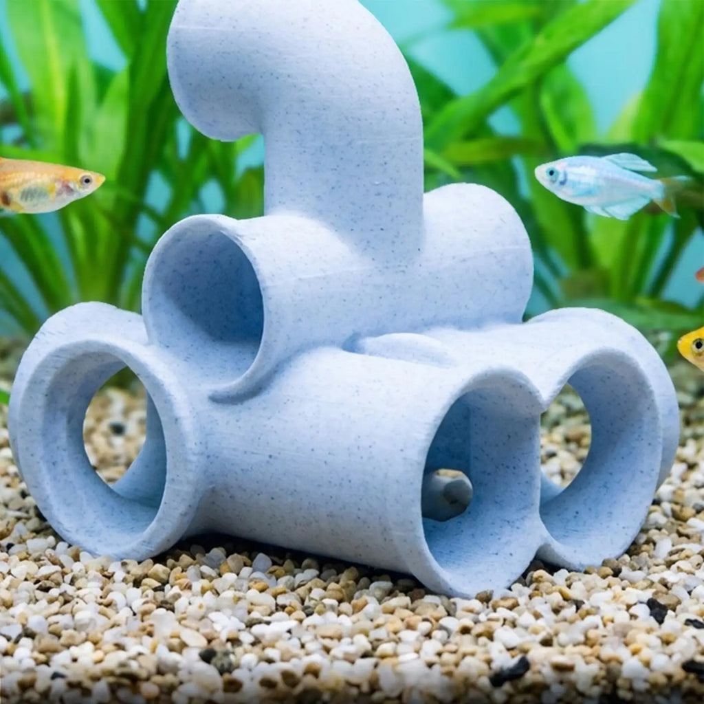 Fish Shrimps Shelter Plastic Curve Design Fish Tank Ornament Pipe-Shaped Labyrinth Tunnel Aquarium Hideouts Decoration Oasis Select