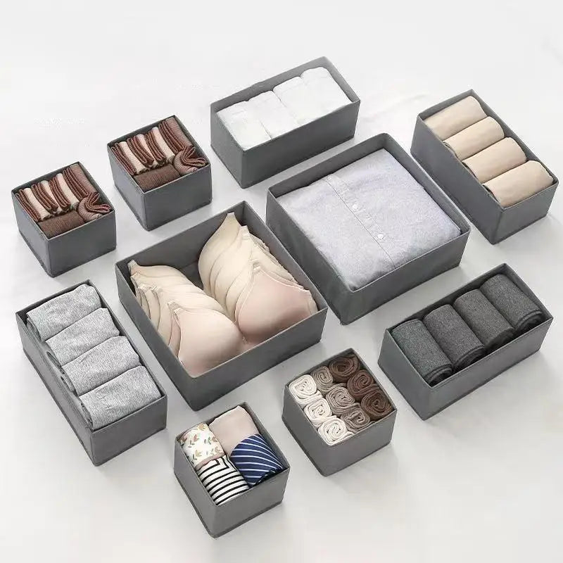 Clothes Organizer Storage Box Underwear Bra Socks Cabinet Drawer Organizer T-Shirt Storage Basket Wardrobe Storage Organizers Oasis Select