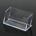 Clear Acrylic Business Card Holder Desktop Display Stand Office Desk Organizer For Notes Fridge Storage Container Basket Rack Oasis Select clear