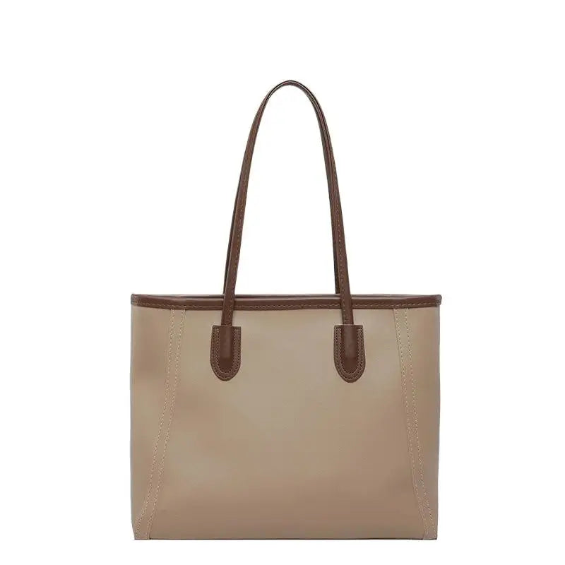 Large Capacity Women's Commuting Tote Bag PU Leather Shoulder Bag for Everyday Activities Oasis Select
