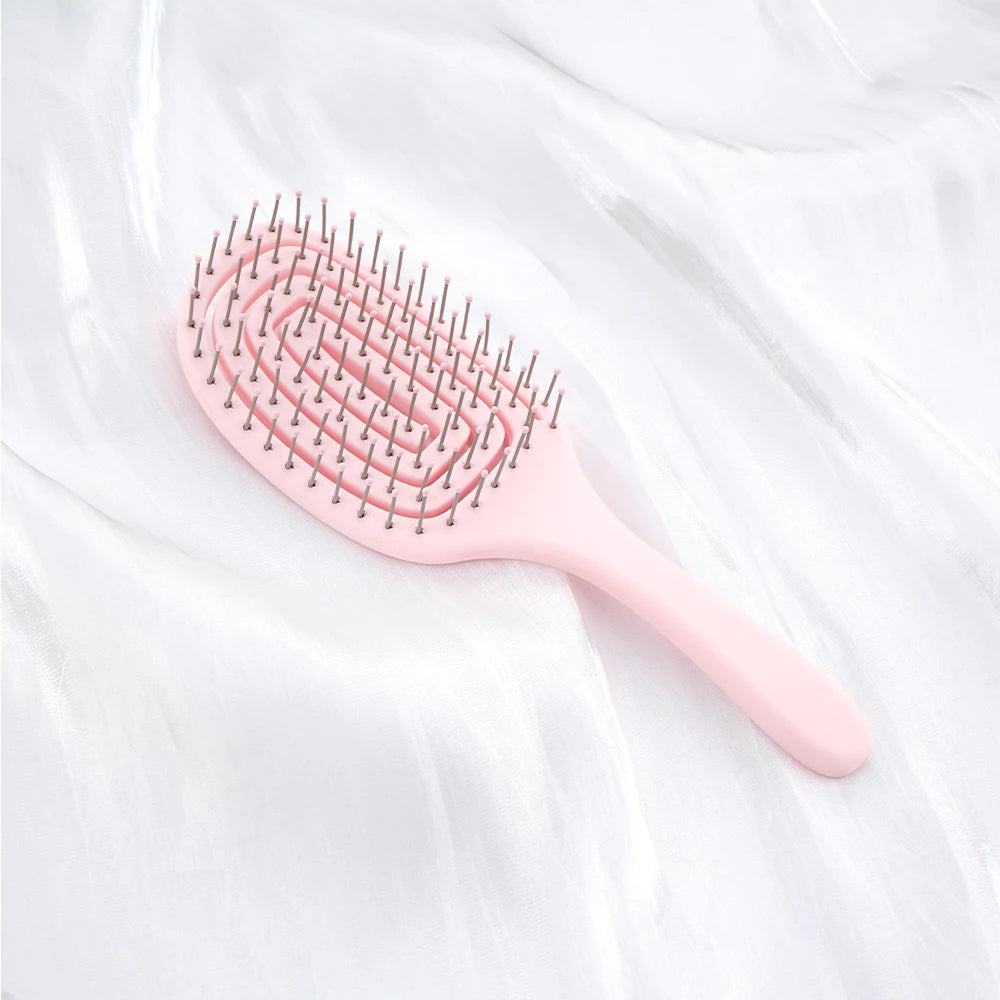 Wide Tooth Hollow Detangling Comb – Scalp Massage & Styling