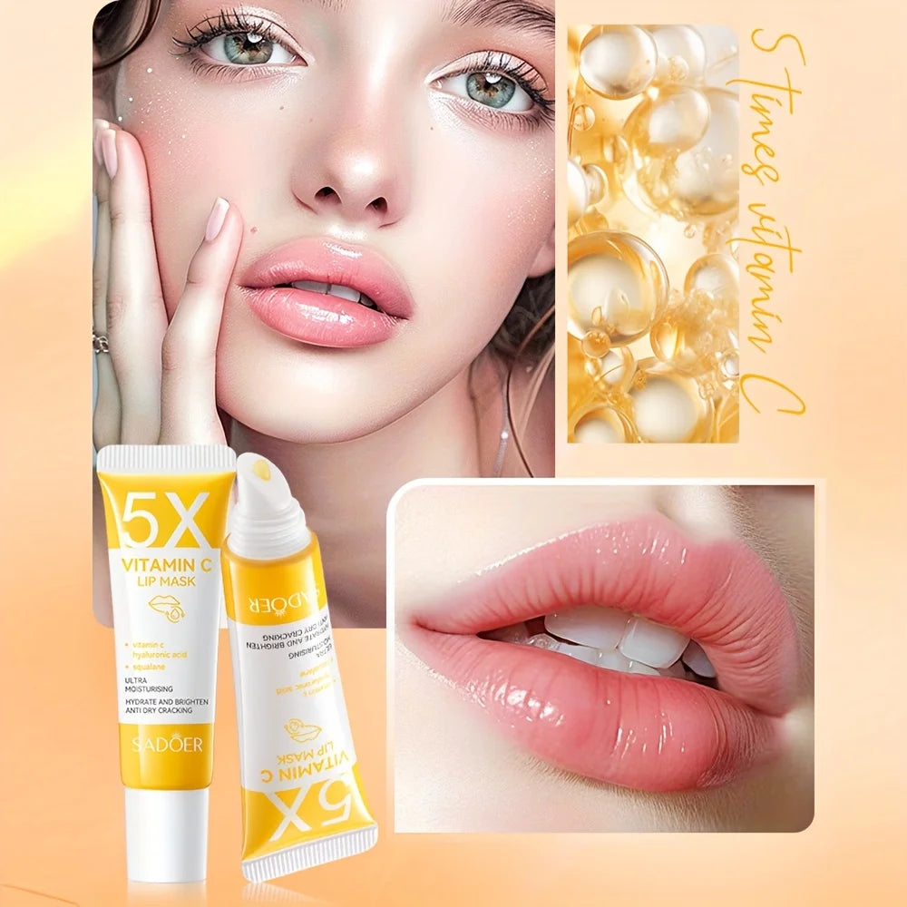 Vitamin C Lip Mask – Hydrating & Moisturizing Lip Balm 10g Lip Mask Balm Oasis Select