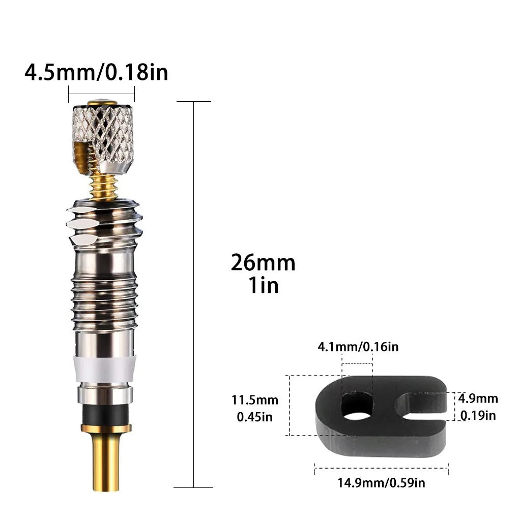 2/6/112pcs Bicycle Valve Core Stem Presta Style Tyre Valve Core For Tubeless Road Bike Mtb Bike Fren For Bicycle Mtb/road Bike Oasis Select
