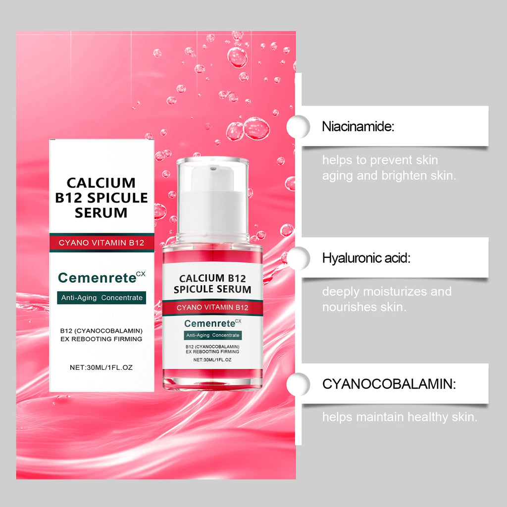 Calcium Skincare Set Anti-Aging Calcium Volume Facial Serum Eye Patches Multi Balm Fade Fine Lines Reduce Dark Circles Nourishes Oasis Select