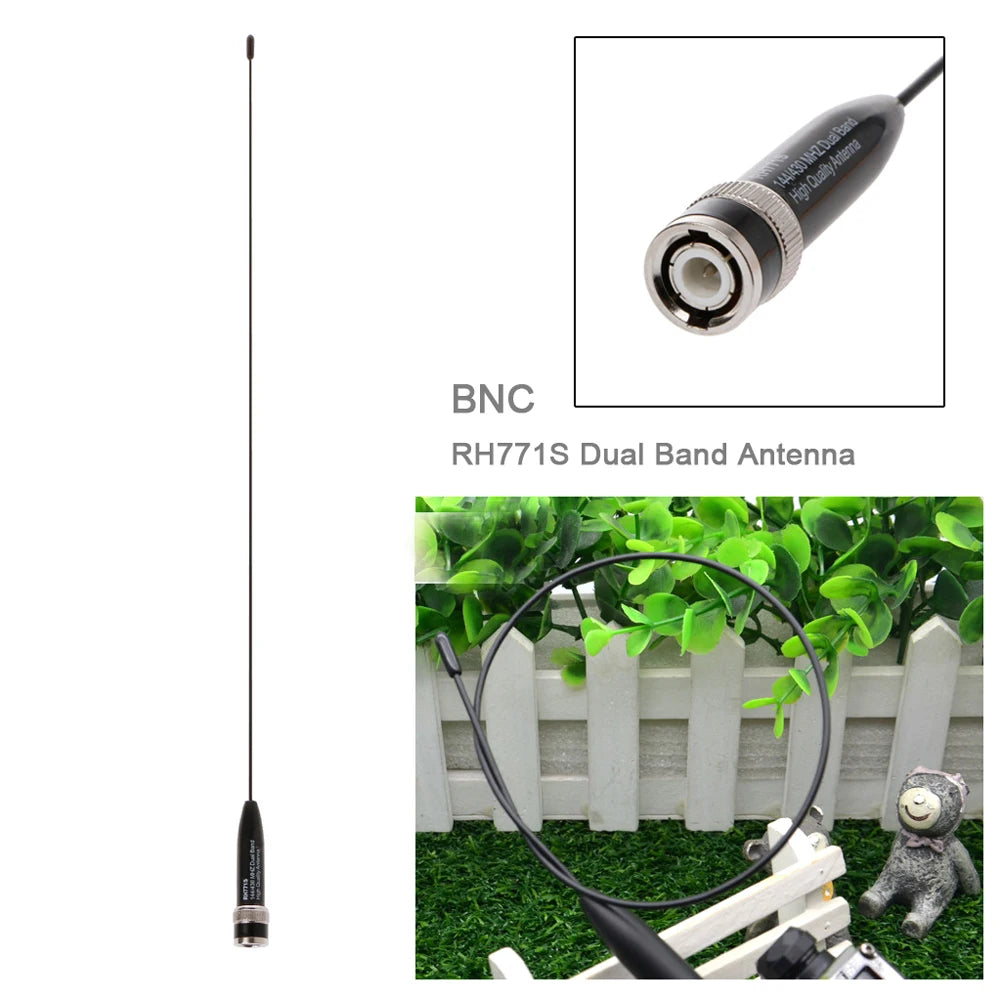 RH771S BNC Dual Band Antenna 144/430MHz – Kenwood & Icom Radios Dual Band Radio Antenna Oasis Select