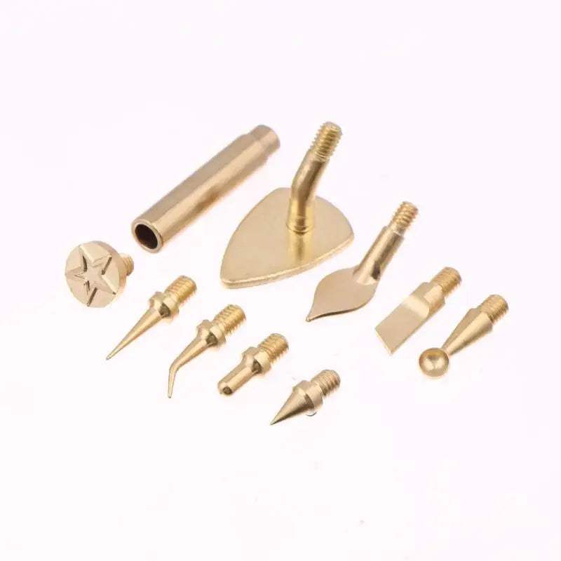 7/9/10Pcs Heat Insert Nut Iron Tip M2 M3 M4 M5 M6 M8 Brass Thread Embedded Kit Tool For Plastic 3D Printer Soldering Iron Oasis Select