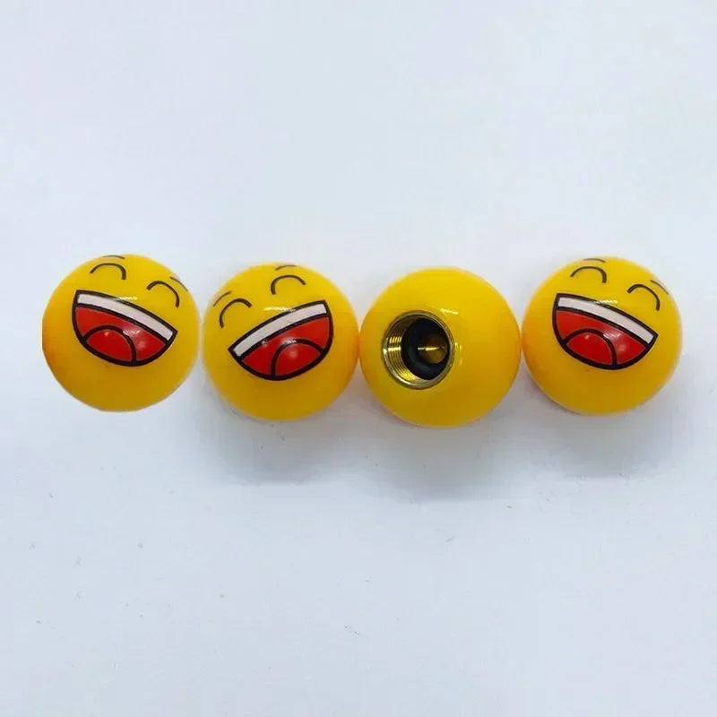 4PC Car Tire Valve Cap Easy to Install, Prevents Air Leakage, Personalized and Fun Valve, Suitable for Most Vehicles Accessories Oasis Select E