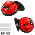 Universal 12V Super Loud Train Horn 300DB, Sealed For Protection Loudspeaker for Cars, Bikes, Trucks, Boats Oasis Select Red
